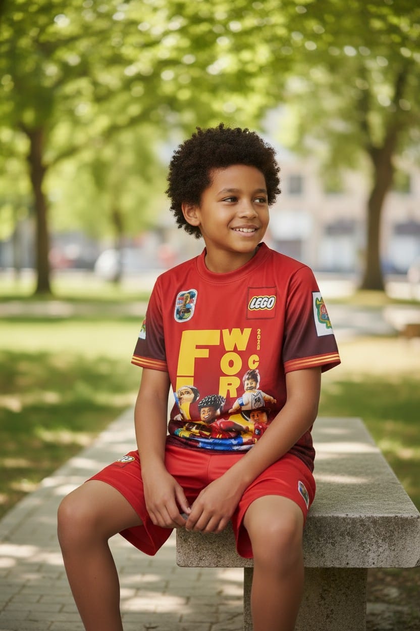 Conjunto Niño Temporada Mundialista Lego 2026 Rojo